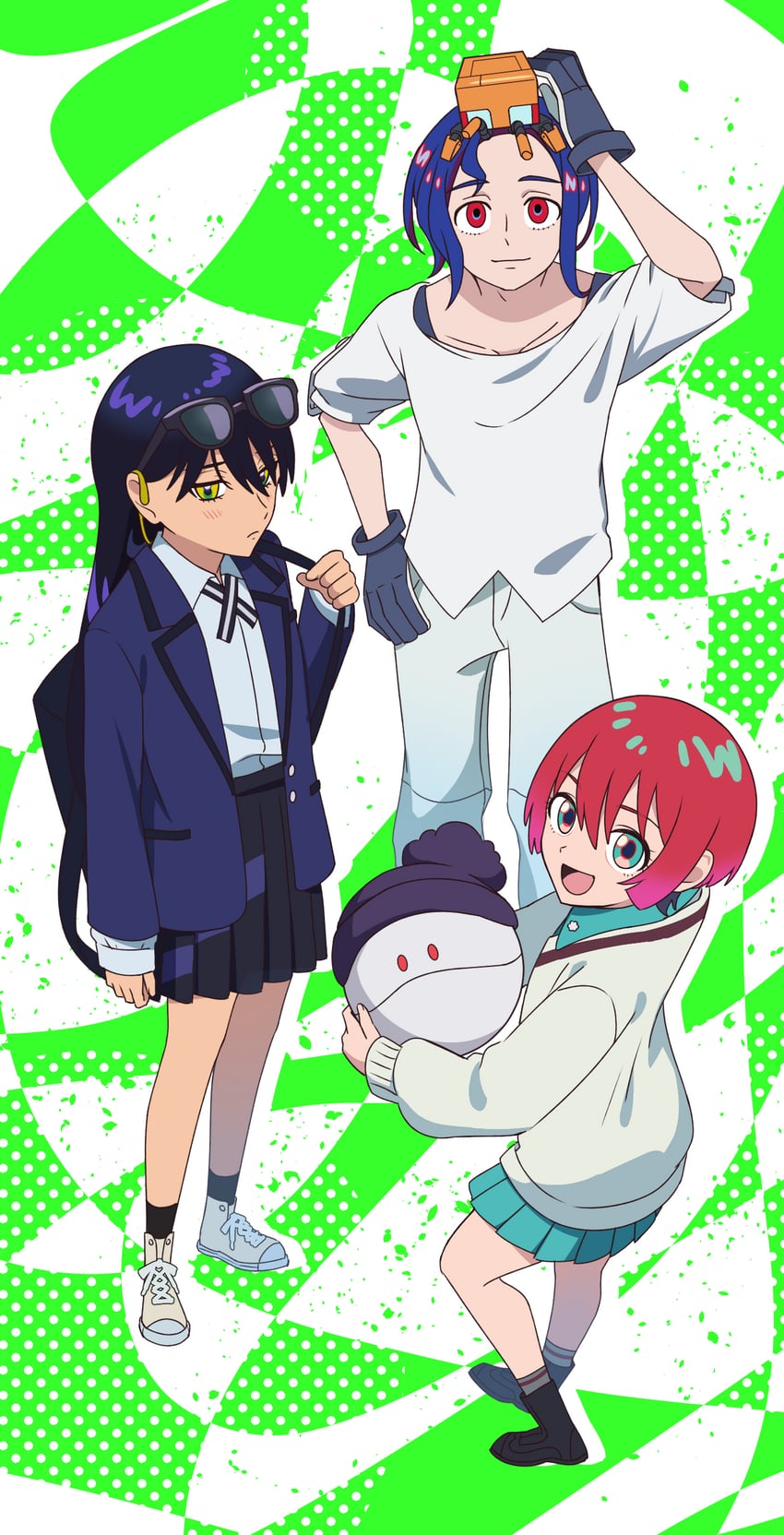 amate yuzuriha, haro, shuji ito, nyaan, and conch (gundam and 1 more) drawn by aida_ranran