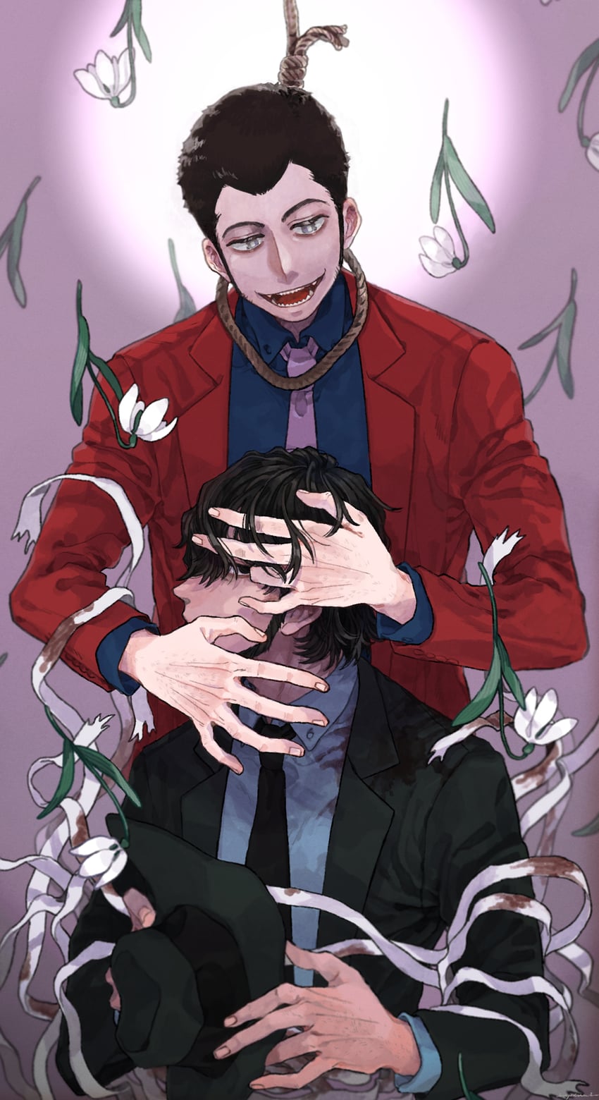 arsene lupin iii and jigen daisuke (lupin iii) drawn by urourooooo