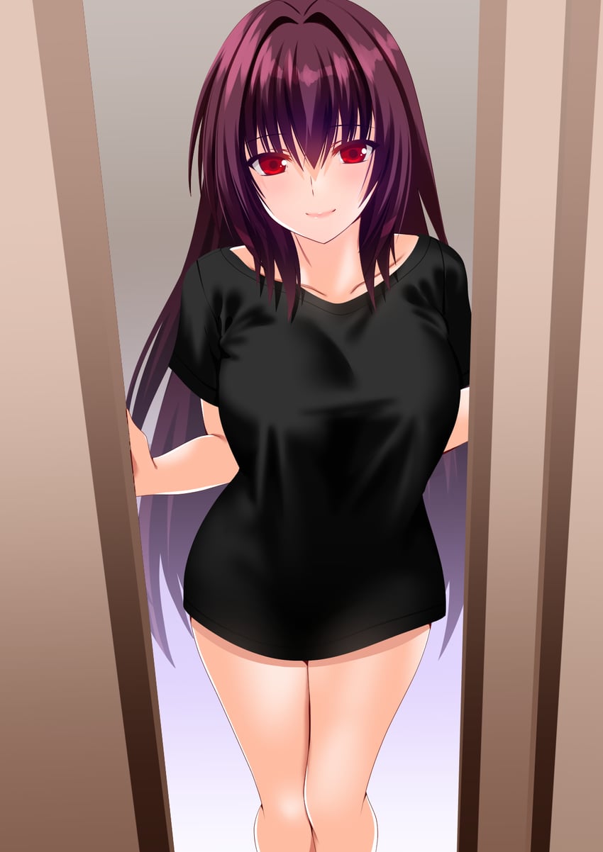 scathach (fate and 1 more) drawn by engo_(aquawatery)