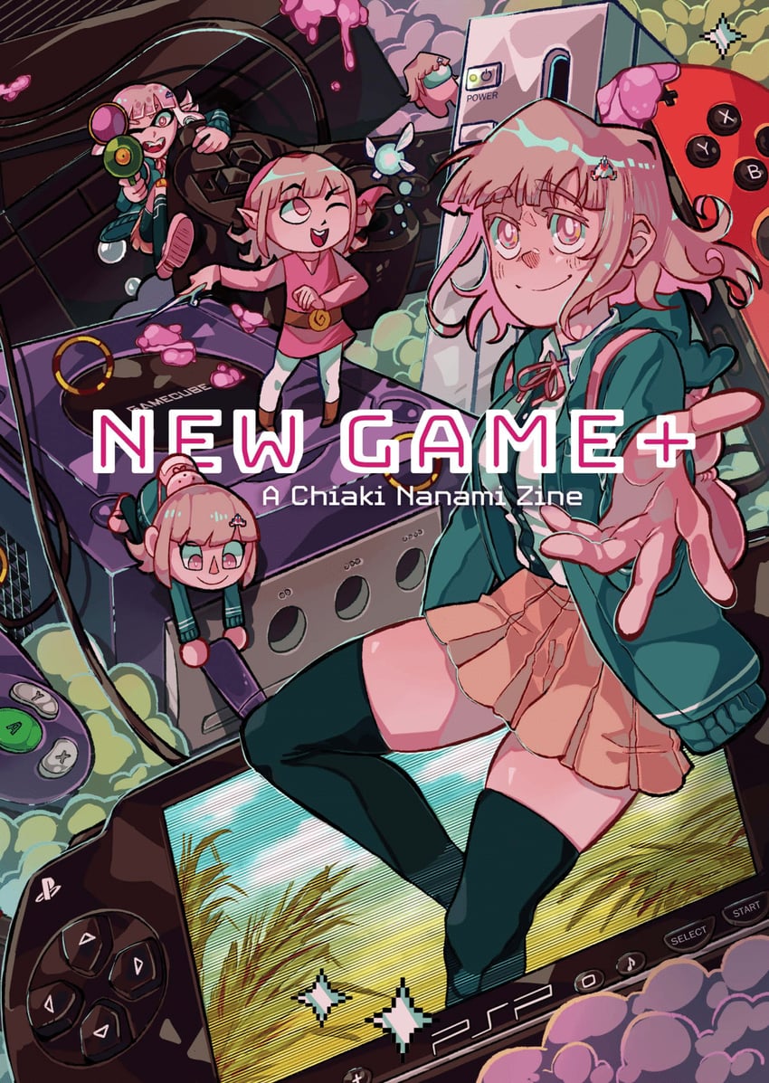 link, nanami chiaki, toon link, crewmate, and navi (danganronpa and 8 more) drawn by fala_alfredo_pasta