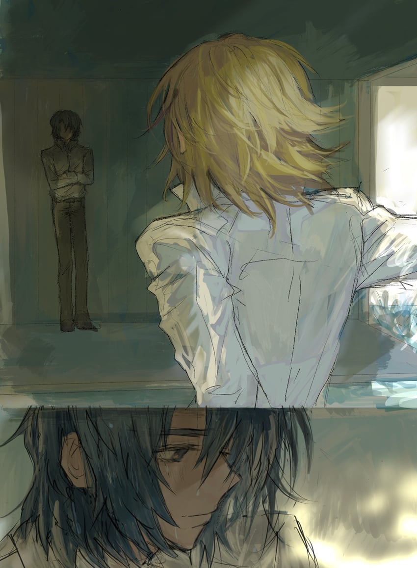 cagalli yula athha and athrun zala (gundam and 1 more) drawn by she_(morianosu)