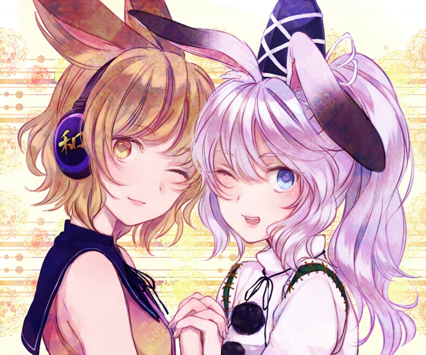 toyosatomimi no miko and mononobe no futo (touhou) drawn by asawa_(dm_owr)