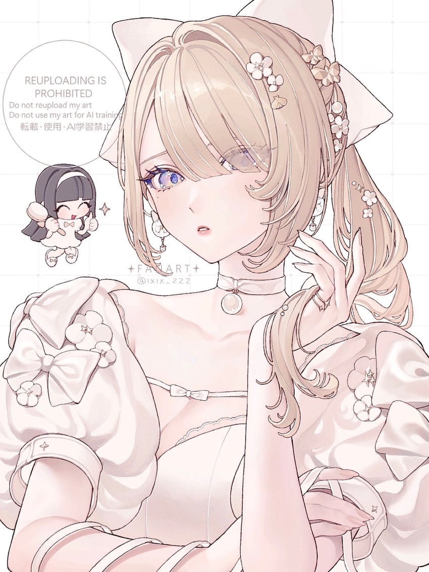 evelyn chevalier and astra yao (zenless zone zero) drawn by ao_(ao0_0nemu)