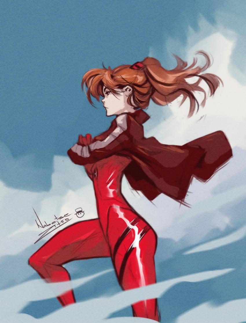 souryuu asuka langley (neon genesis evangelion) drawn by nabetse_zitro