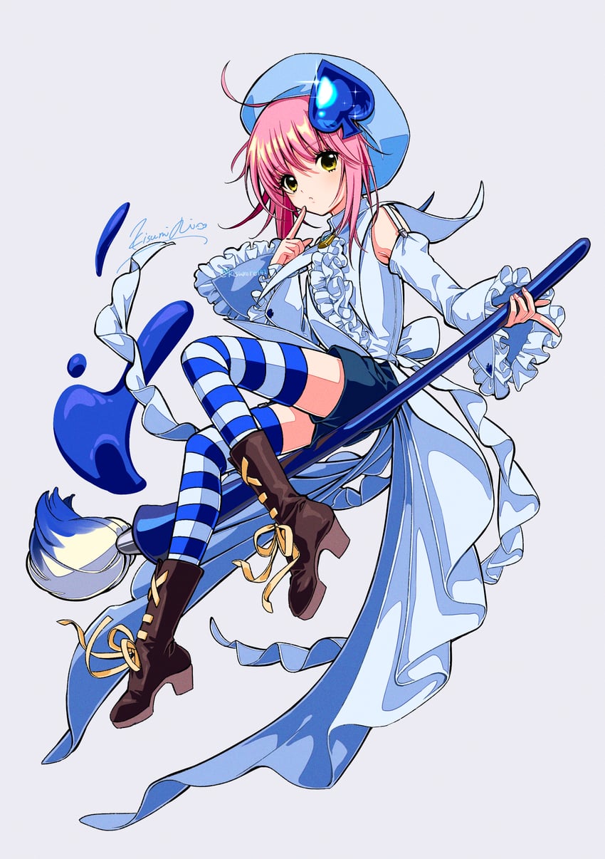 hinamori amu and amulet spade (shugo chara!) drawn by kisumi_rei