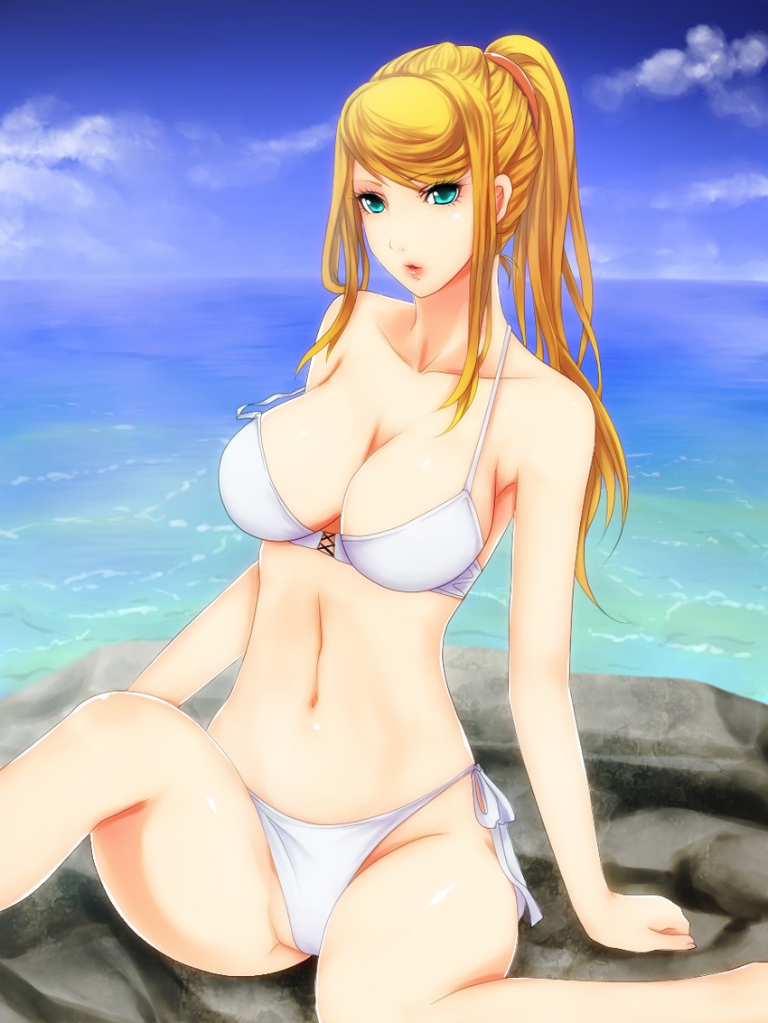 samus aran (super smash bros. and 1 more) drawn by dokuo and kukua_(mosushi)