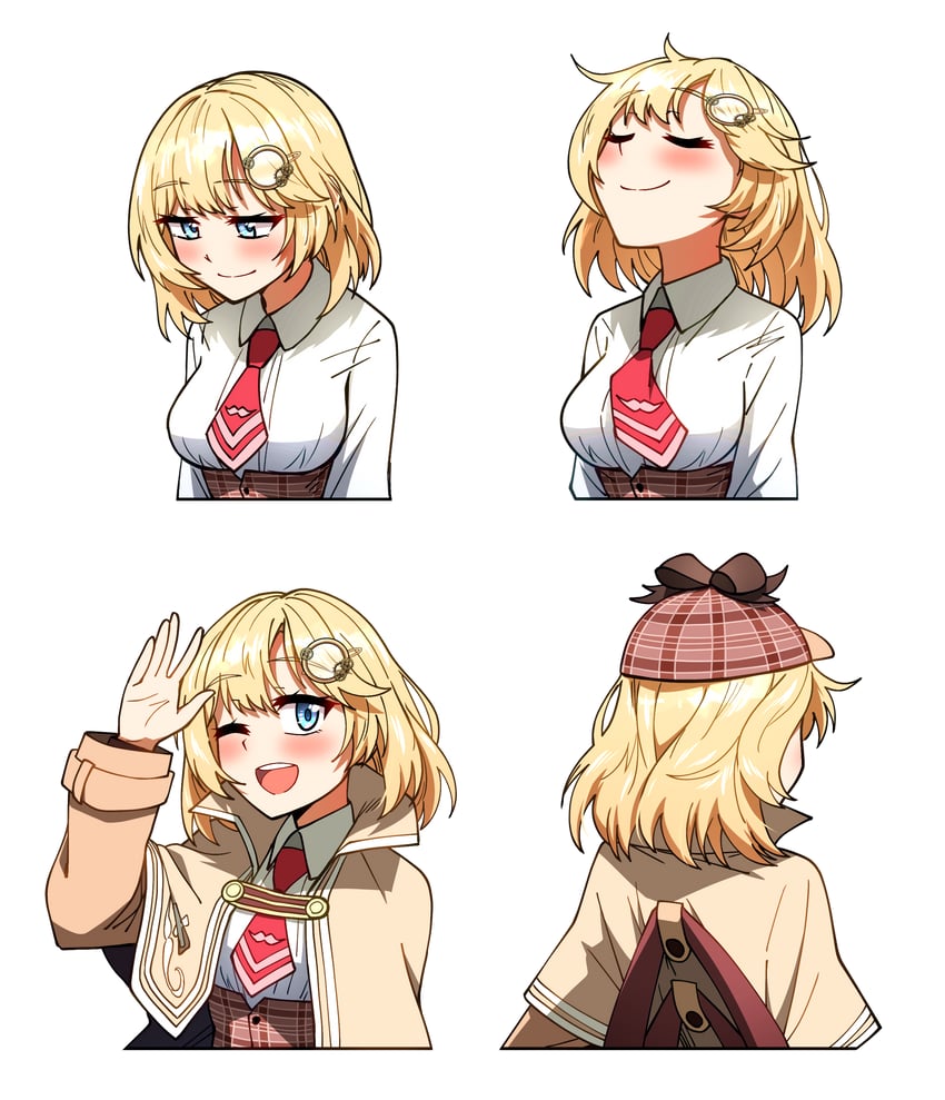 watson amelia (hololive and 1 more) drawn by ddolbang