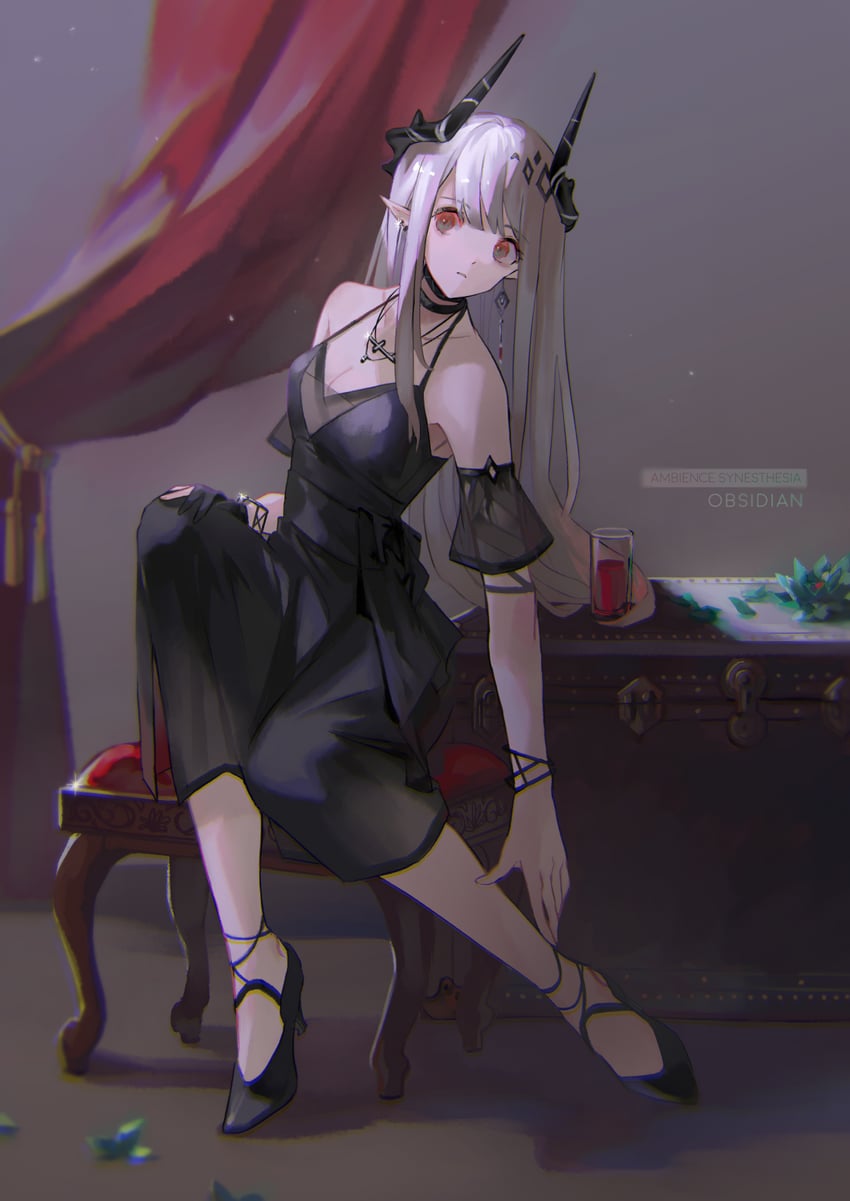mudrock (arknights and 1 more) drawn by nukuyu_haru