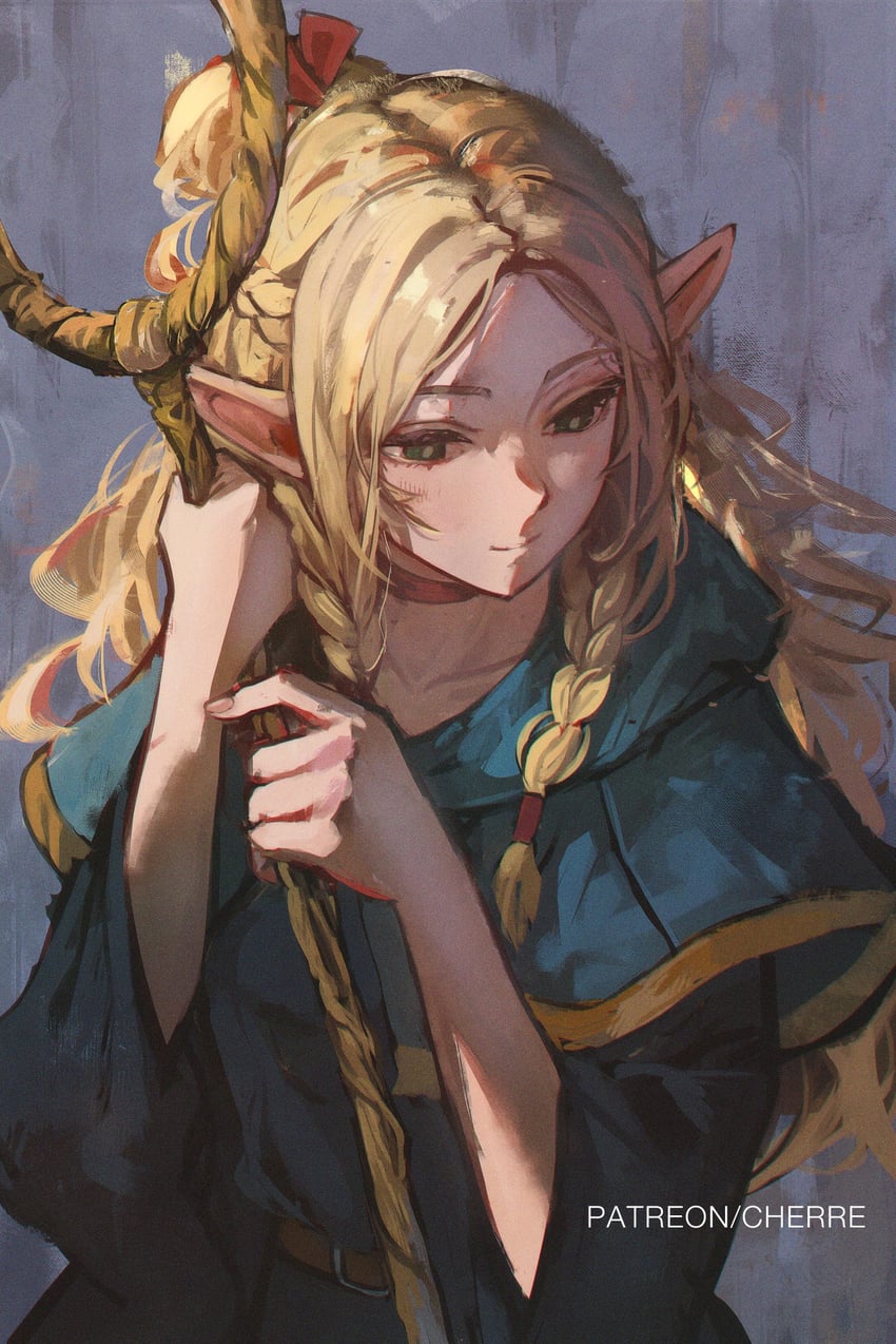 marcille donato (dungeon meshi) drawn by cherre