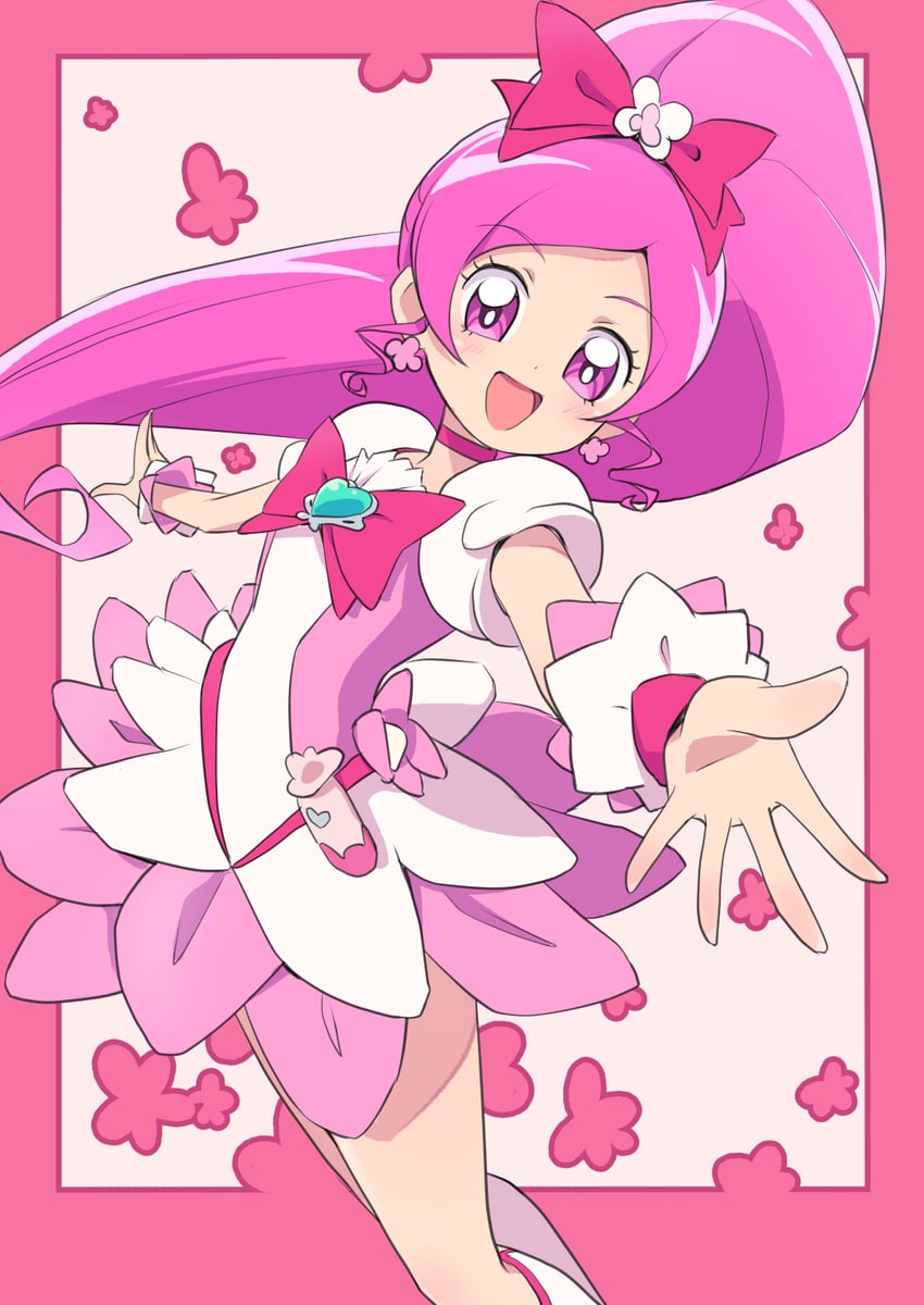 hanasaki tsubomi and cure blossom (precure and 1 more) drawn by cbgb