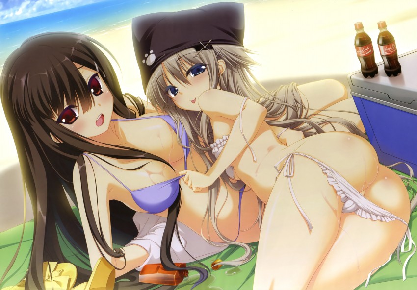 inufue nayu and kiyonomiya mitsu (yomehapi) drawn by arikawa_satoru and luna_lia