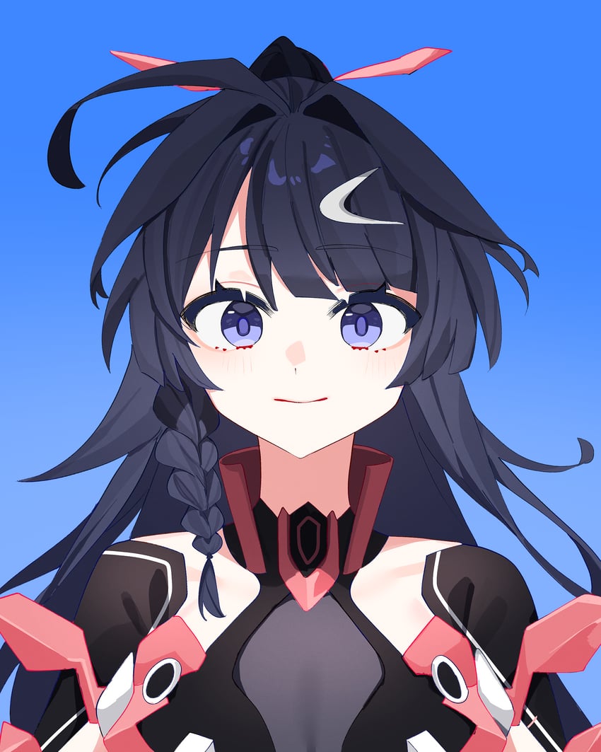 raiden mei (honkai and 1 more) drawn by nyayou_amanatto