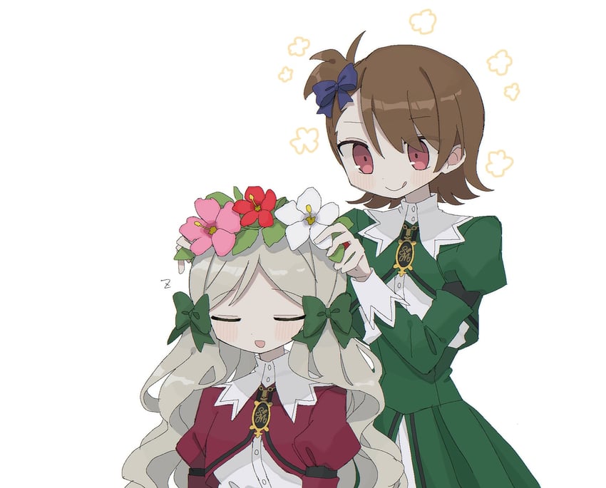 futami ami and handa roco (idolmaster and 2 more) drawn by 01sh110sush1