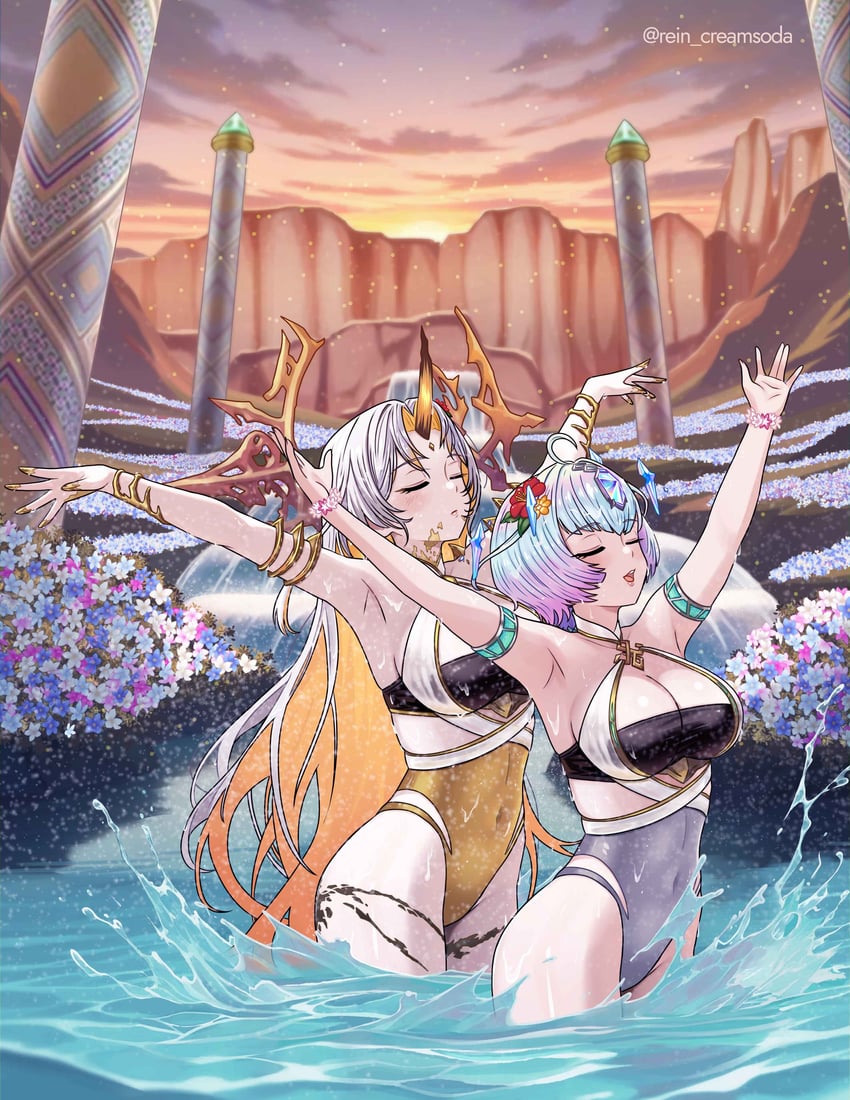 gullveig and seidr (fire emblem and 1 more) drawn by rein_creamsoda