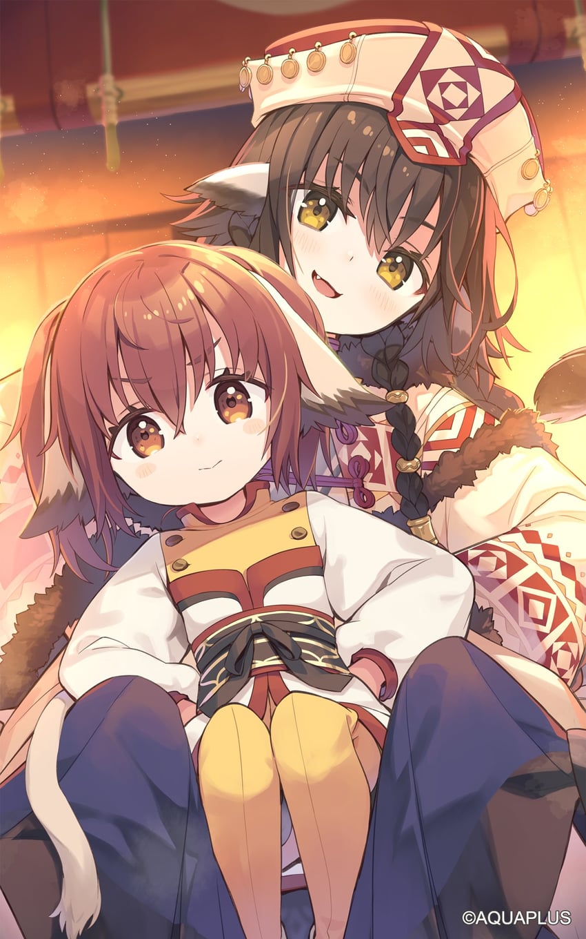 anju and shinonon (utawarerumono and 1 more) drawn by tam-u