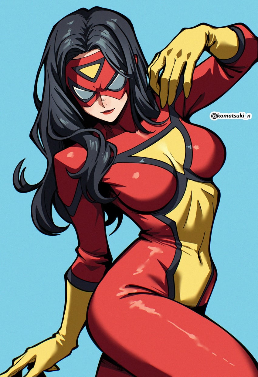 spider-woman and jessica drew (marvel and 1 more) drawn by komatsuki_n