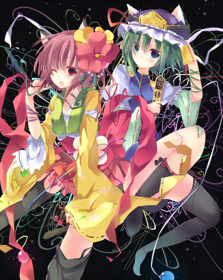 shiki eiki and hieda no akyuu (touhou) drawn by sushimekabu