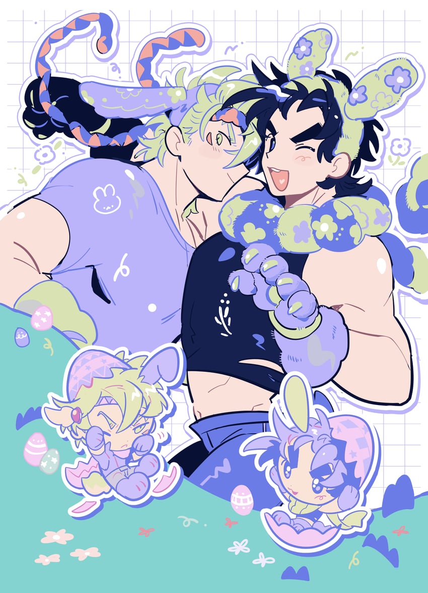 joseph joestar and caesar anthonio zeppeli (jojo no kimyou na bouken and 1 more) drawn by gogeyama