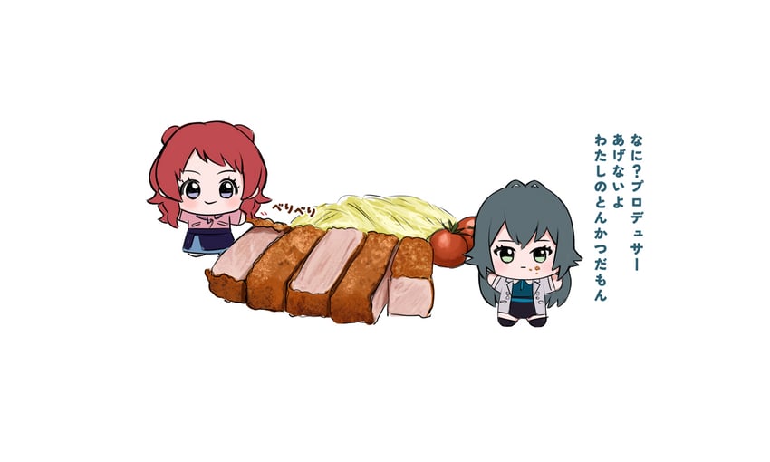 hanami saki and tsukimura temari (idolmaster and 1 more) drawn by hoshimiya_aki