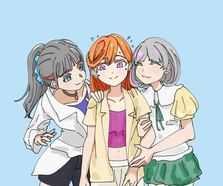 tang keke and tang mengmeng (love live! and 1 more) drawn by feelike_odd