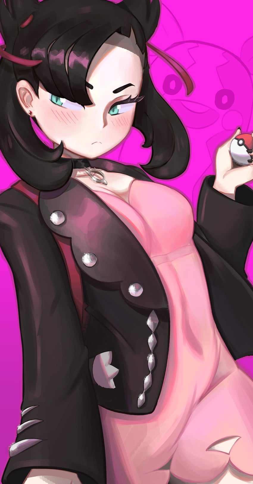 marnie and morpeko (pokemon and 1 more) drawn by artymono