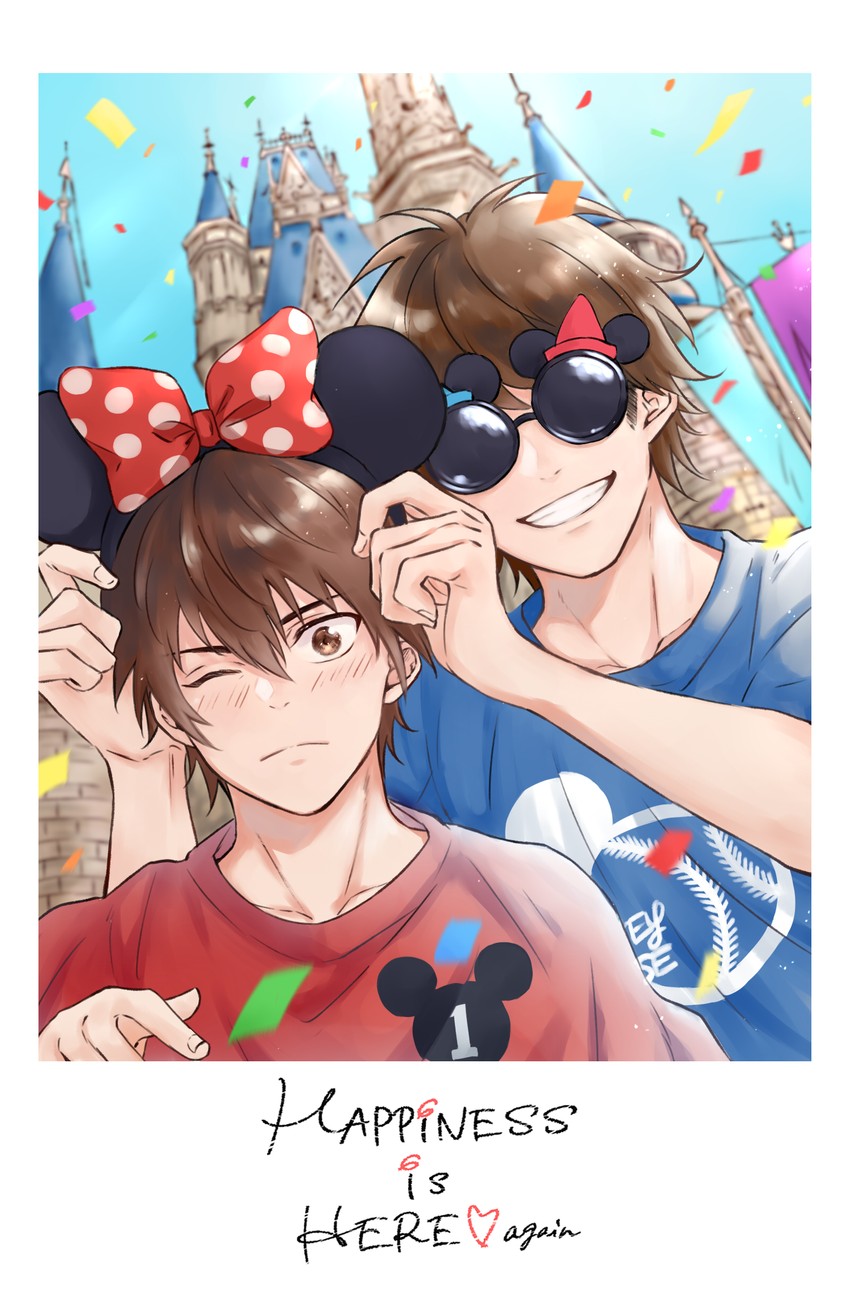 miyuki kazuya and sawamura eijun (disney and 2 more) drawn by terarenai