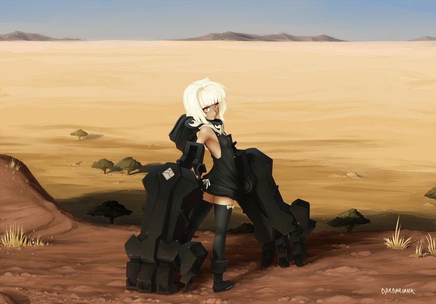 strength (black rock shooter) drawn by barbariank