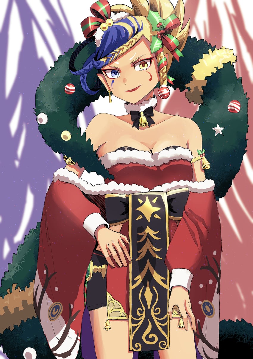 jaen and jaen santa (youkai watch and 1 more) drawn by chokopi_(tuna11)