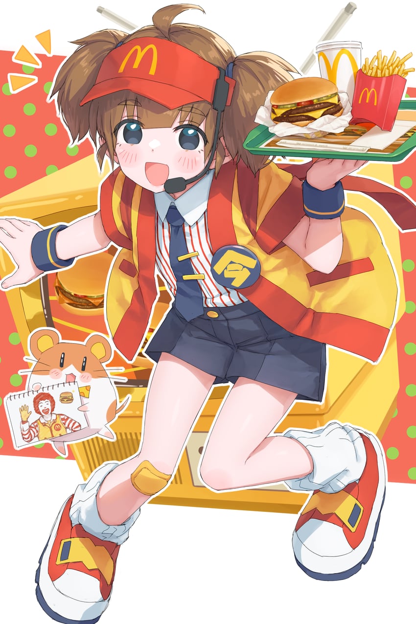 imadake dabuchi tabemi, ronald mcdonald, imadake dabuchi tabesuke, and red-footed tortoise (mcdonald's) drawn by hayashi_naoharu