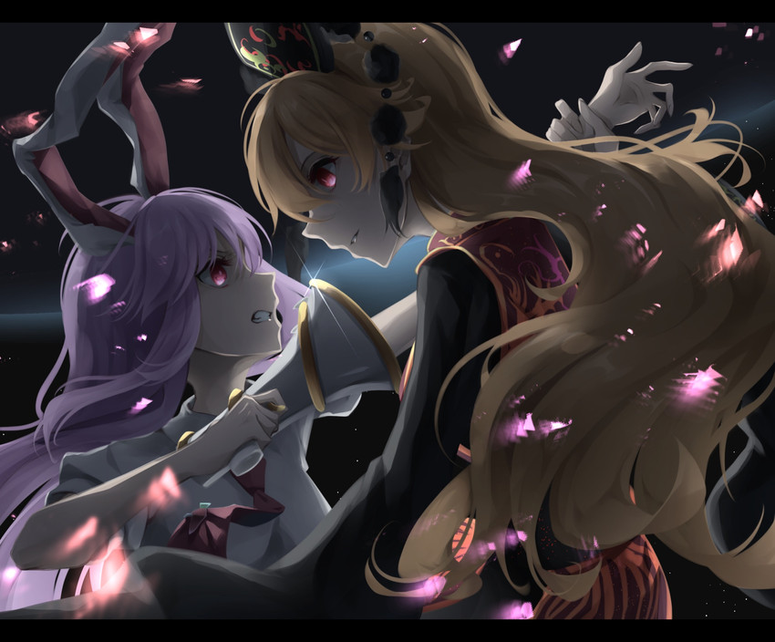 reisen udongein inaba and junko (touhou) drawn by otomeza_ryuseigun
