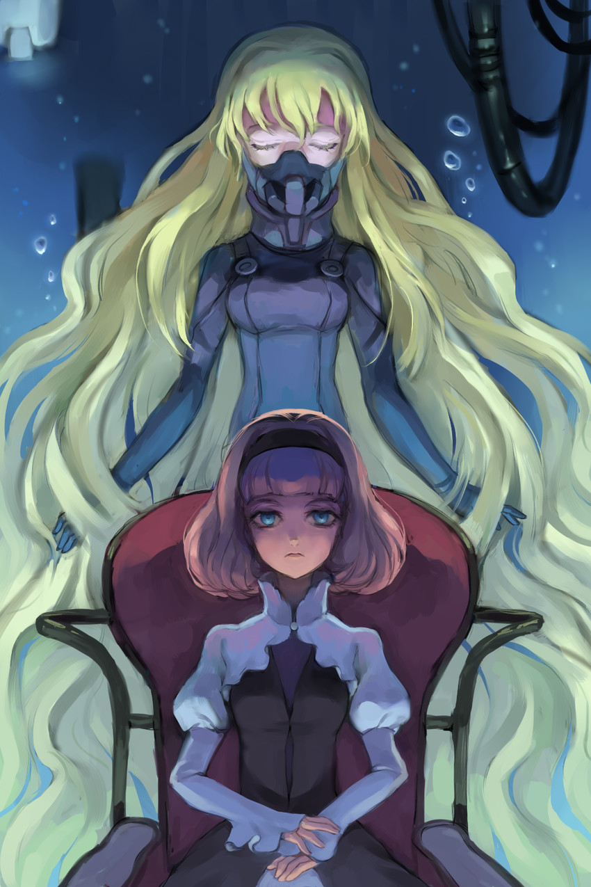 asseylum vers allusia and lemrina vers envers (aldnoah.zero) drawn by mooopl