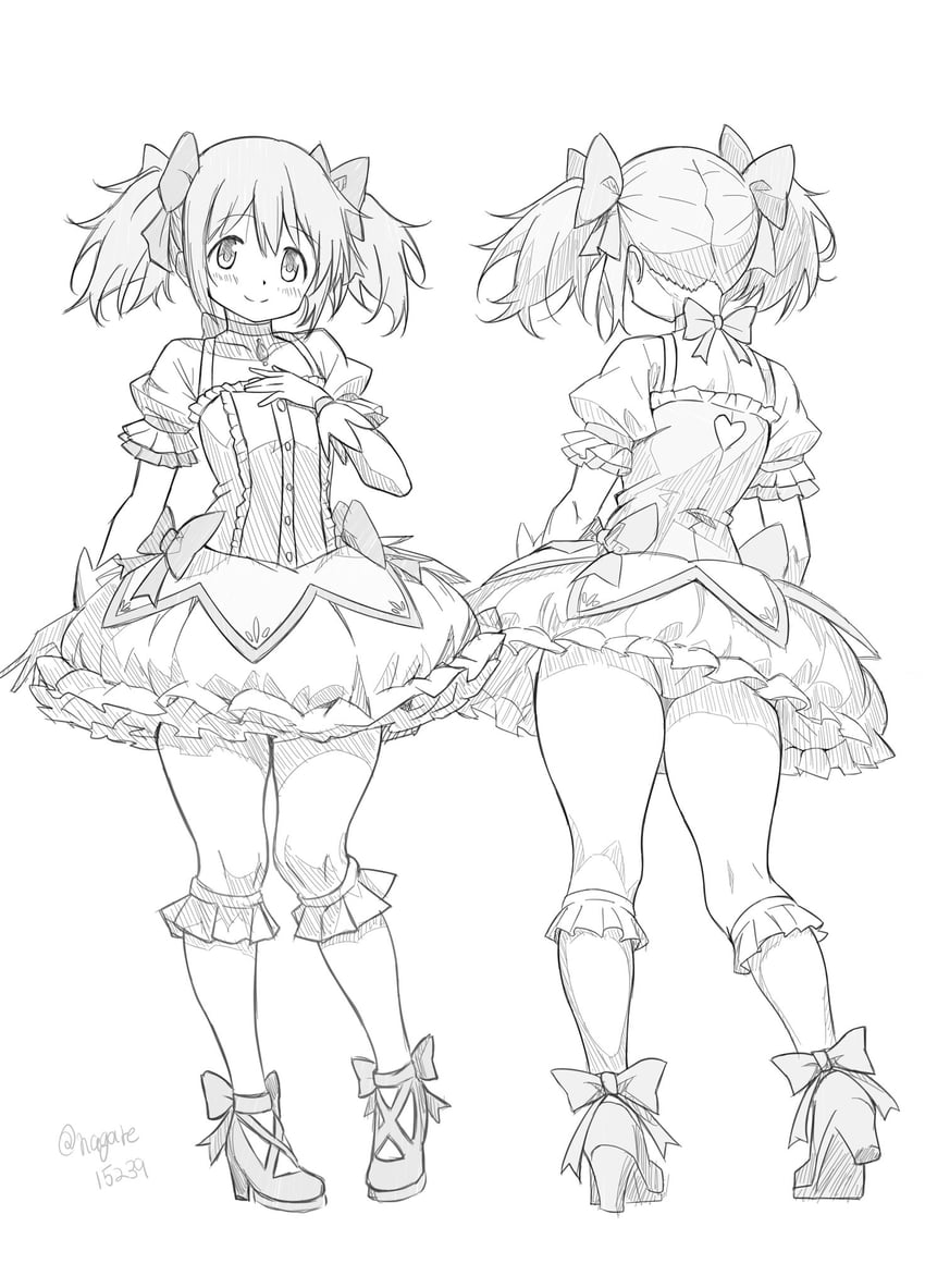 kaname madoka (mahou shoujo madoka magica) drawn by nagare_(flow)