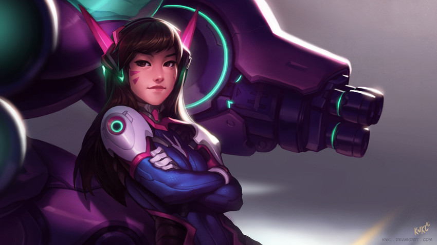 d.va (overwatch and 1 more) drawn by kienan_lafferty
