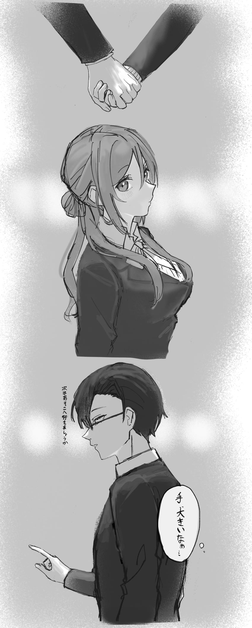 producer and himesaki rinami (idolmaster and 1 more) drawn by siroko_m