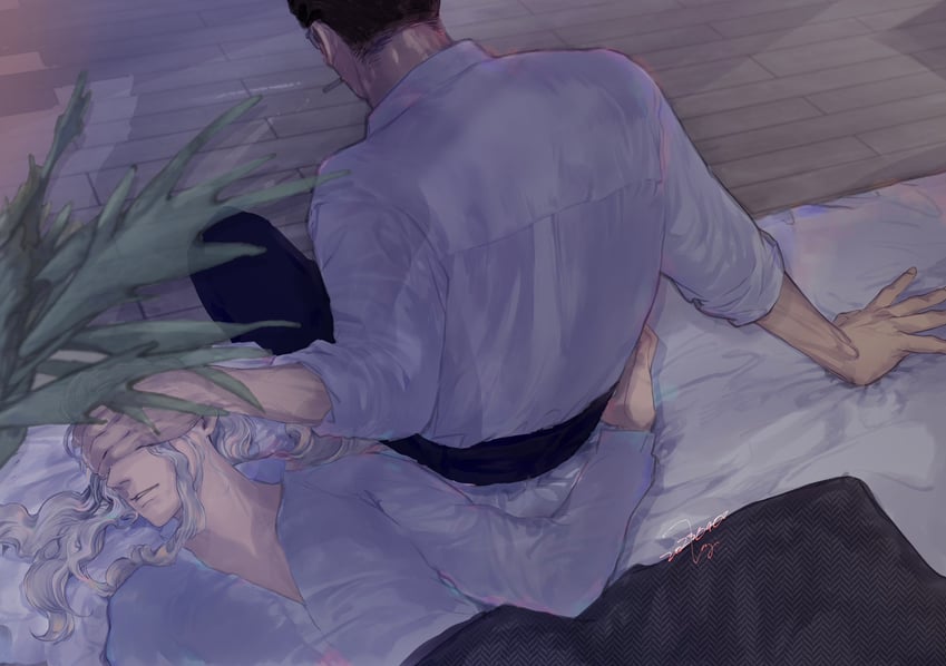 hinrigh biganduffno and ken'i wang (hunter x hunter) drawn by almostghost