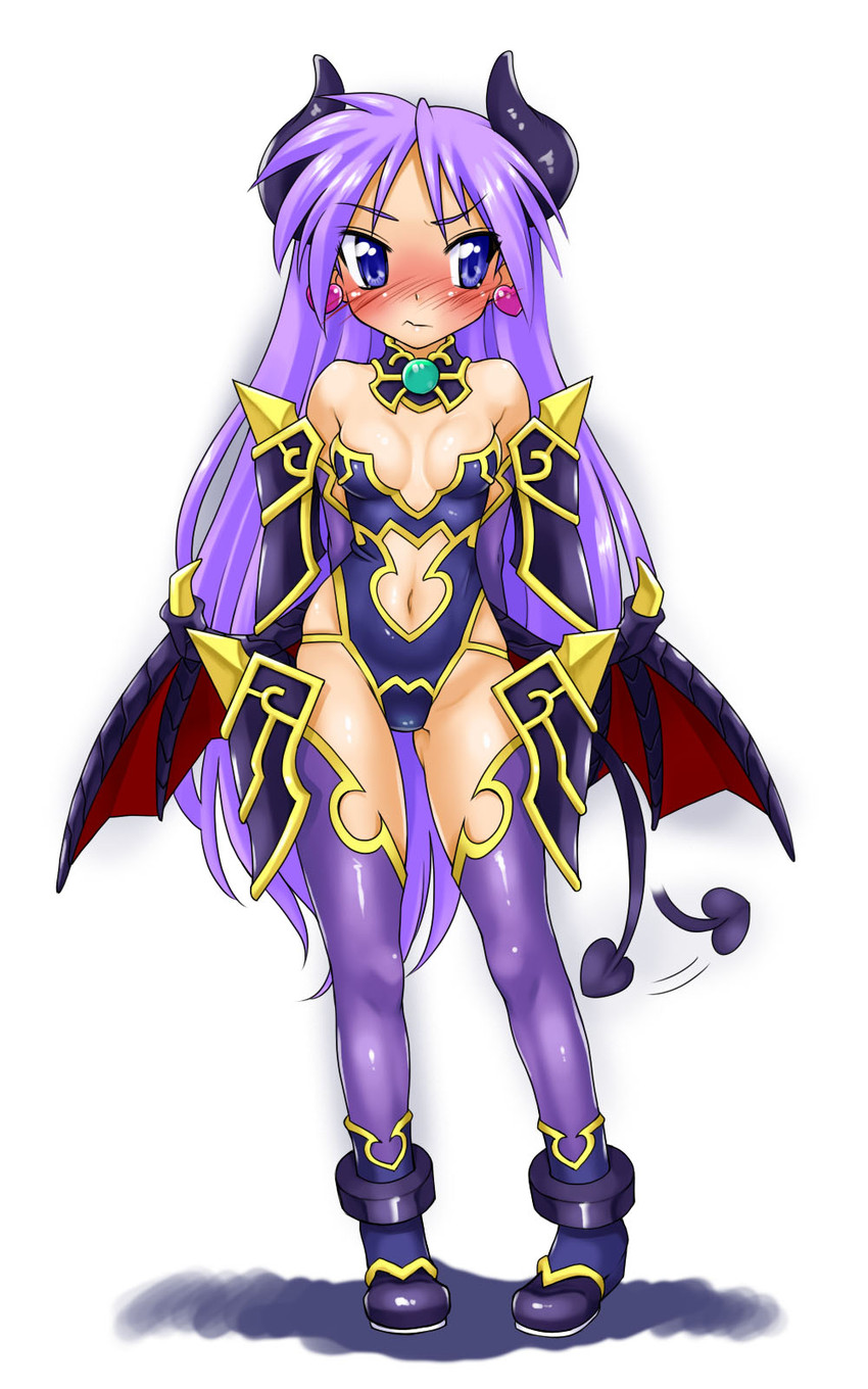 hiiragi kagami and astaroth (lucky star and 1 more) drawn by kamia_(not_found)