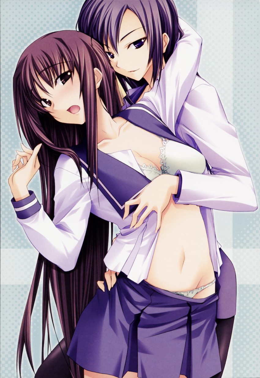 hizuki ayumi and hizuki shino (ringetsu) drawn by kawagishi_keitarou