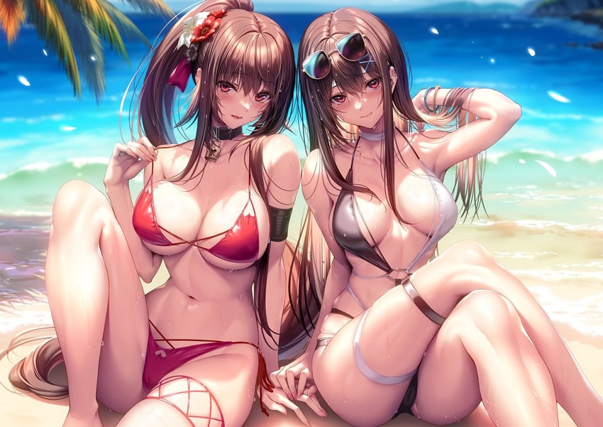 kurohime yuuhi and minazumi kasane (hanikami kanojo and 1 more) drawn by piromizu