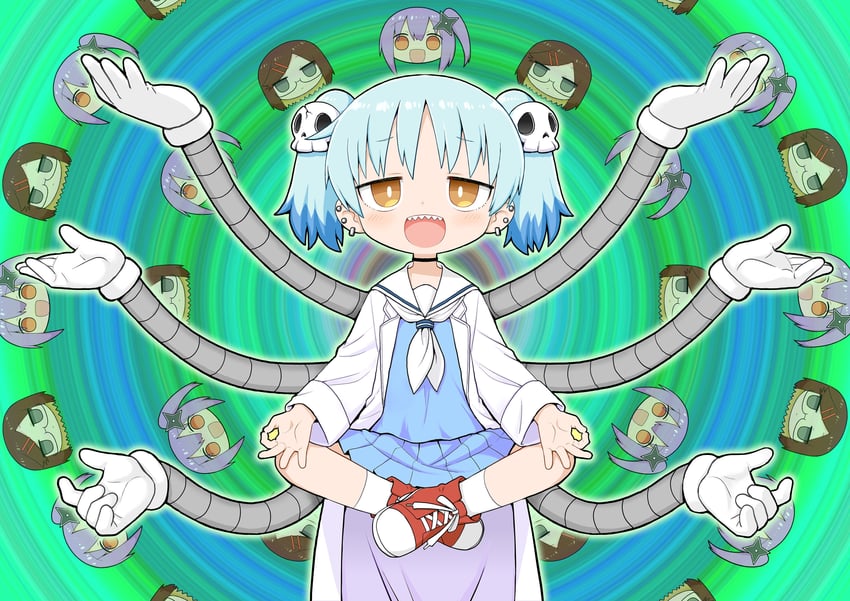 kusagakure satoko, koga konoha, and izutsumi marin (ninja to koroshiya no futarigurashi) drawn by kazuho_(kazu-ho-ho)