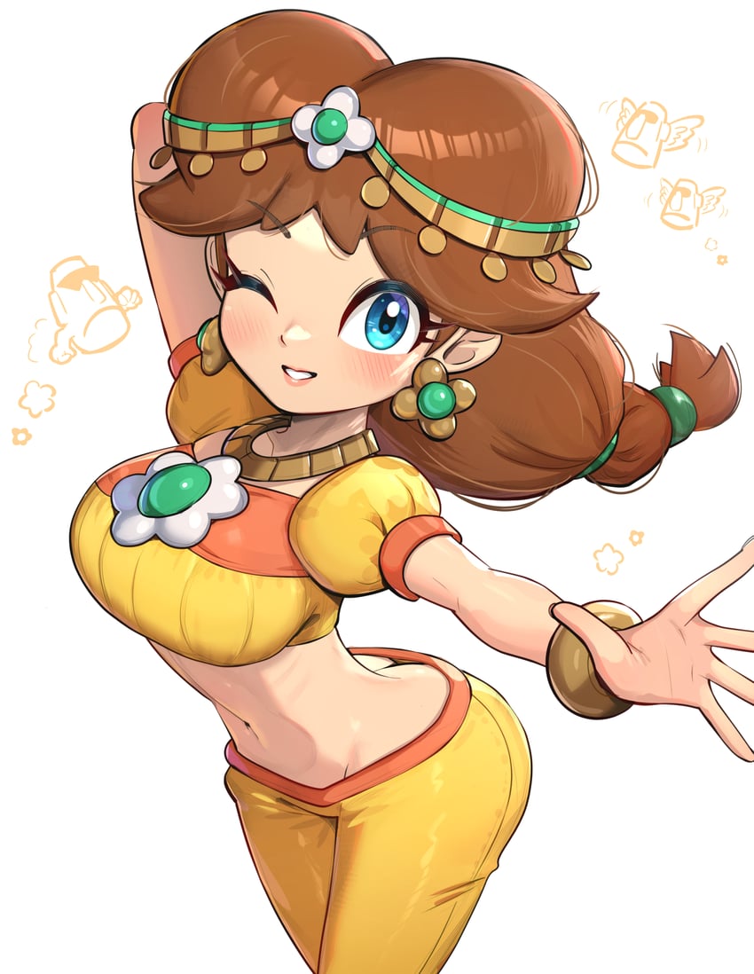 princess daisy (mario and 2 more) drawn by gonzarez