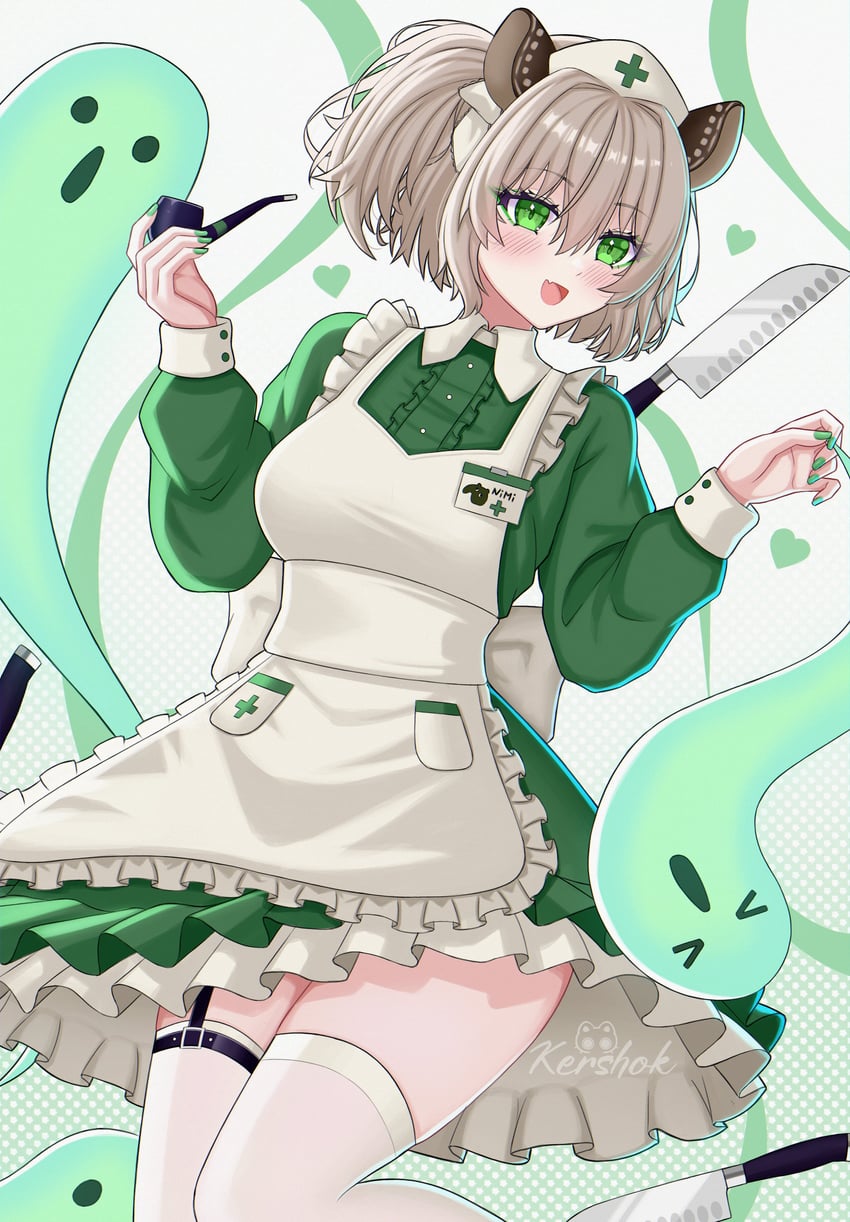 nimi nightmare and naplings (indie virtual youtuber) drawn by kershok