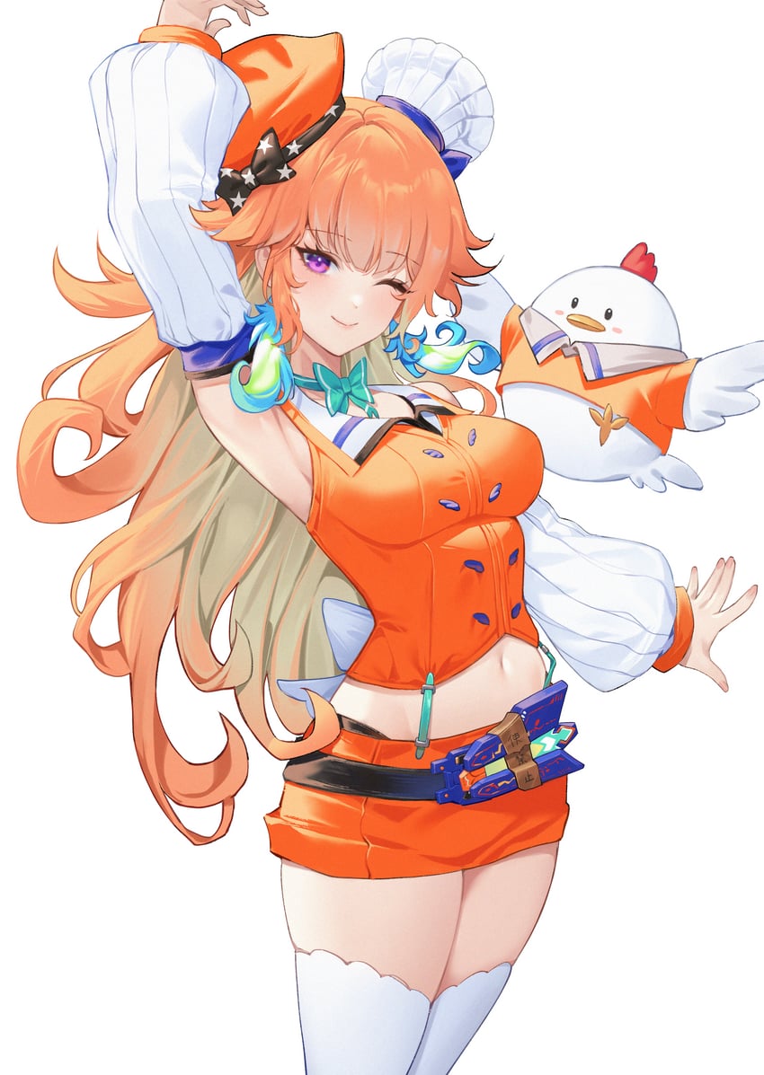 takanashi kiara and kfp employee (hololive and 1 more) drawn by toramin_(tora_min_)