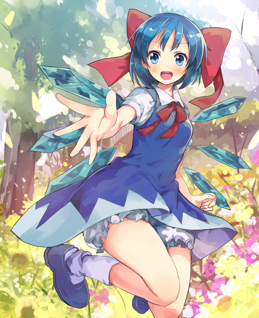 cirno (touhou) drawn by mizuta_kenji