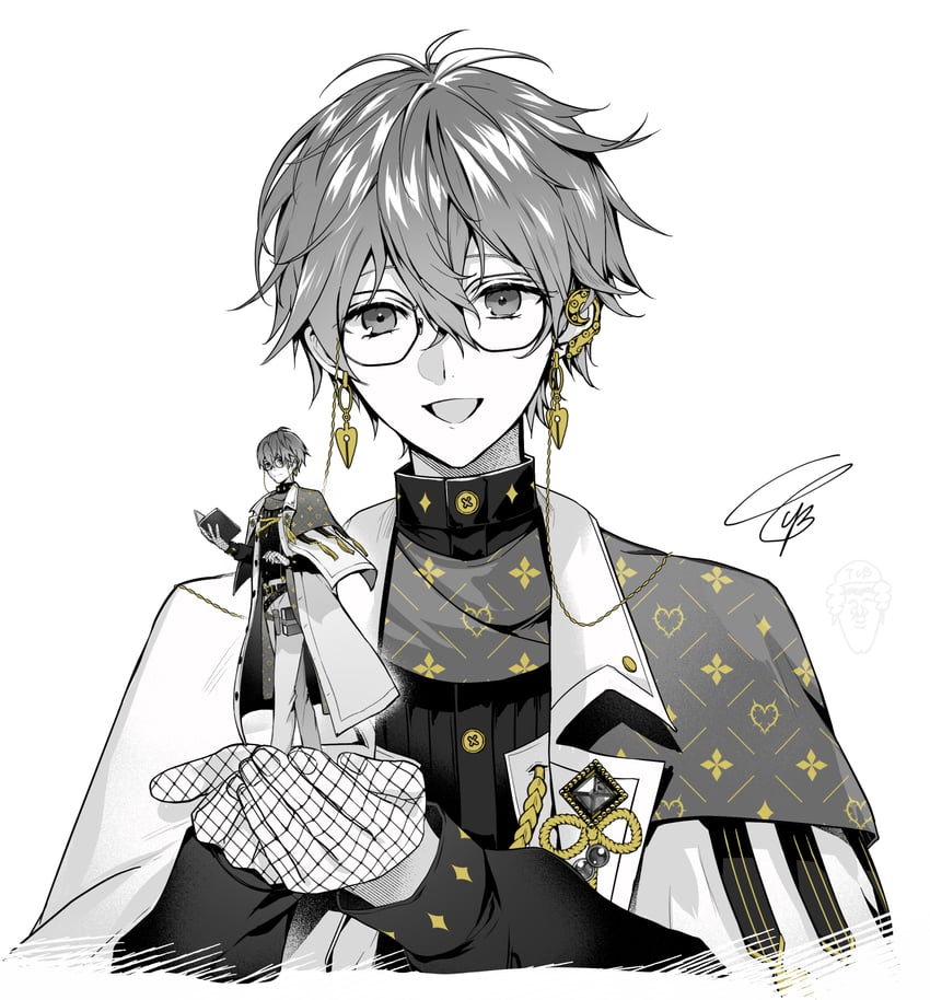 ike eveland (nijisanji and 1 more) drawn by tcb