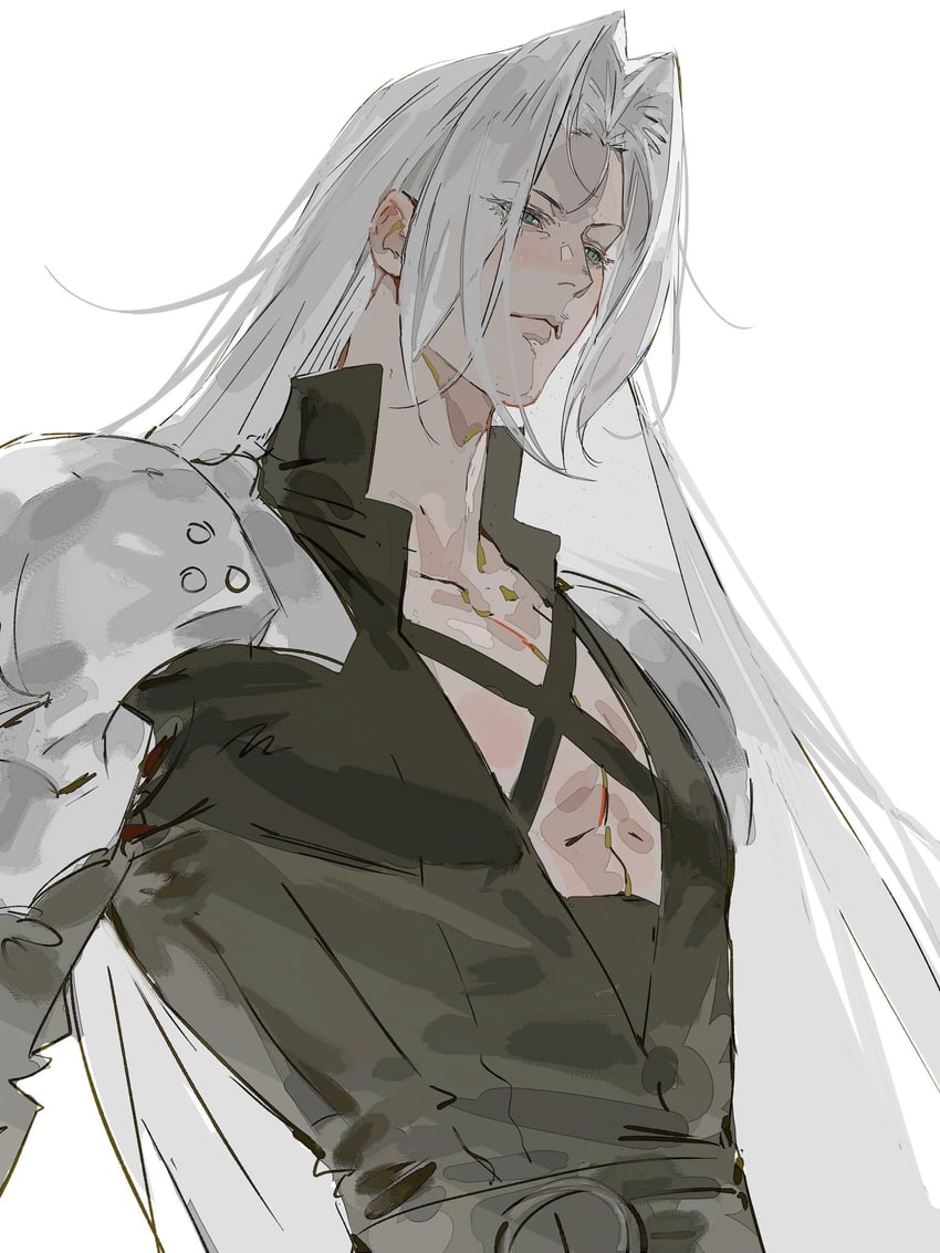 sephiroth (final fantasy and 1 more) drawn by lmoosgu