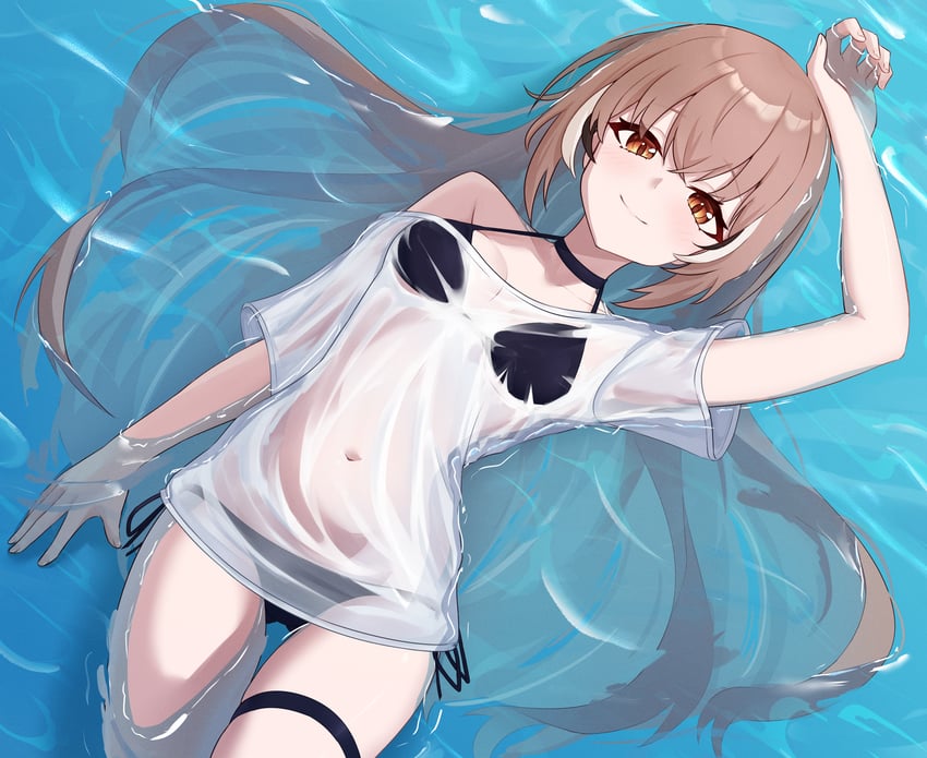 nanashi mumei (hololive and 1 more) drawn by telomere