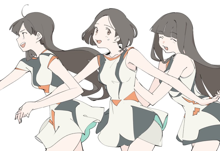 nocchi, kashiyuka, and a~chan (real life and 1 more) drawn by suiso_(owp)