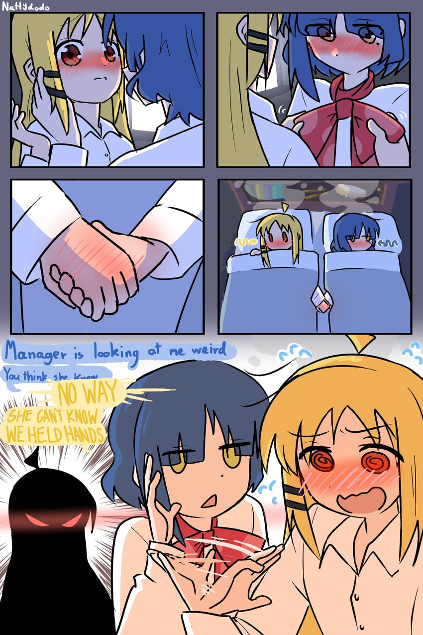 ijichi nijika, yamada ryo, and ijichi seika (bocchi the rock!) drawn by nattydodo_002