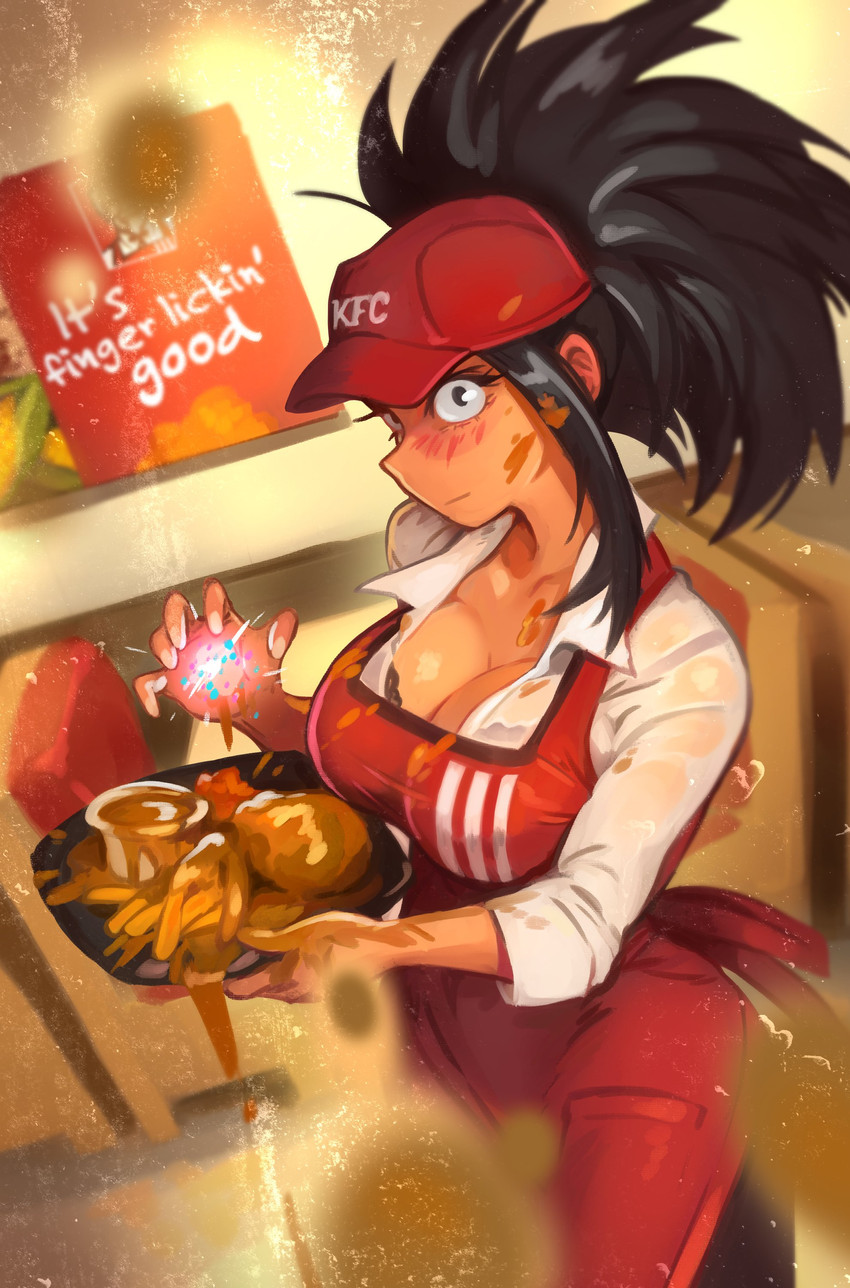 yaoyorozu momo (boku no hero academia and 1 more) drawn by khyle.