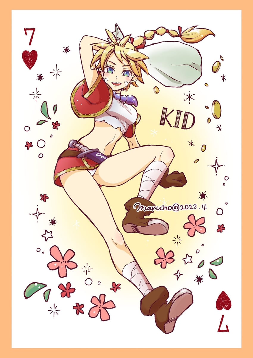 kid (chrono cross and 1 more) drawn by maruno
